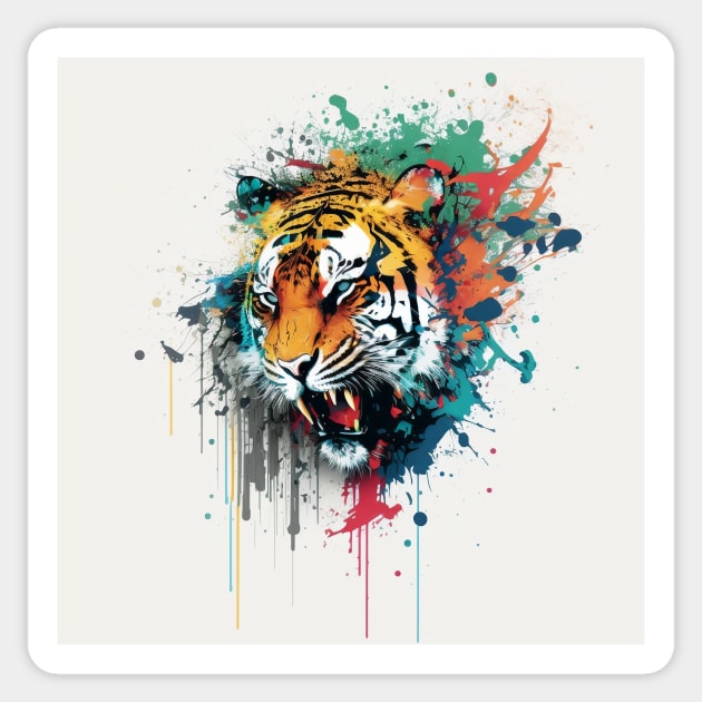 Tiger Tiger Sticker by n23tees